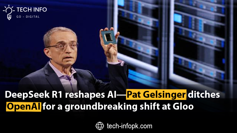 Pat Gelsinger, former Intel CEO, embracing DeepSeek's AI model R1 for his startup, Gloo, signaling a shift in AI adoption.